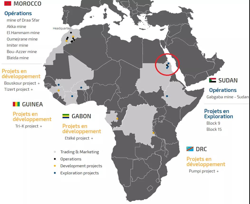 万宝矿业与摩洛哥矿业公司合作，在苏丹开发金矿